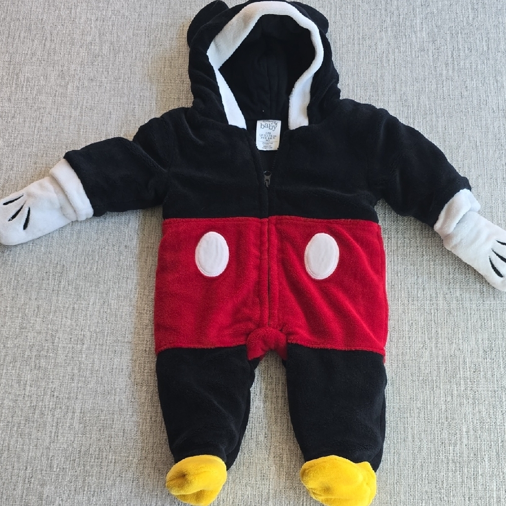 Disney Baby Black and White Fleece Jacket